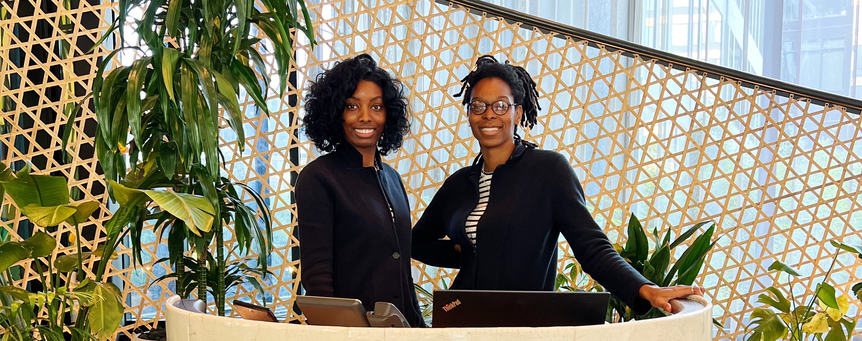 welcome desk at urby