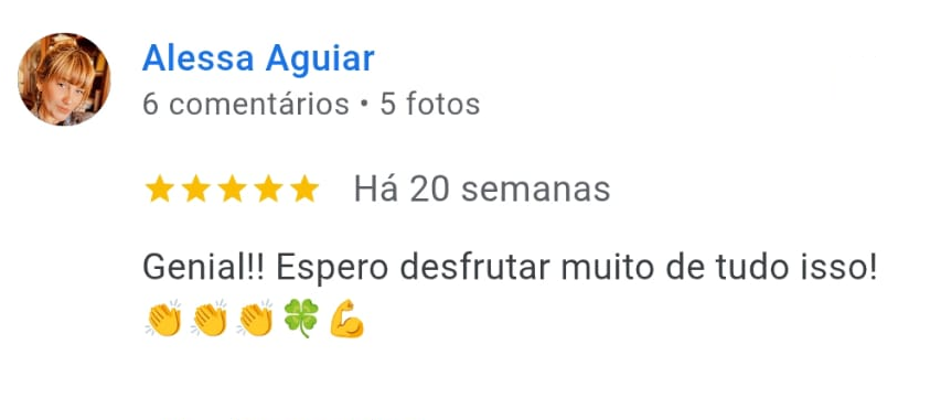 Print de avaliação no Google 8
