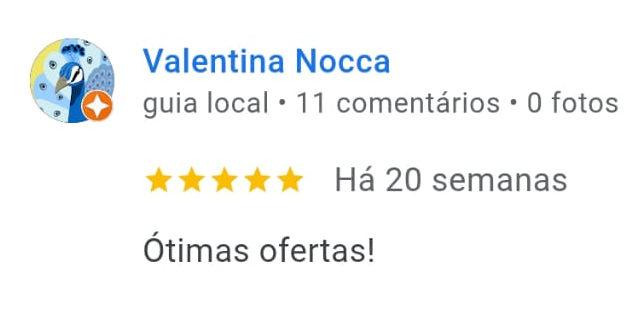 Print de avaliação no Google 3