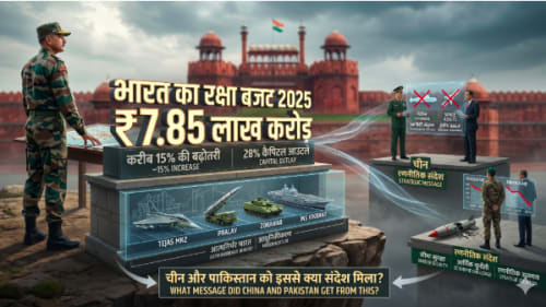 भारत का रक्षा बजट 2025: चीन और पाकिस्तान को इससे क्या संदेश मिला?