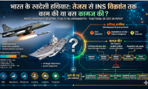 भारत के स्वदेशी हथियार: तेजस से INS विक्रांत तक काम की या बस कागज की?