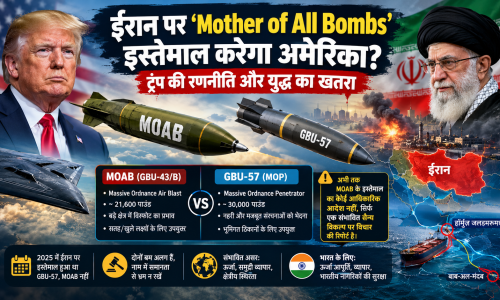 ईरान पर ‘Mother of All Bombs’ इस्तेमाल करेगा अमेरिका? MOAB और GBU-57 में अंतर