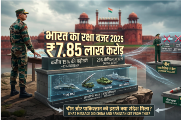 भारत का रक्षा बजट 2025: चीन और पाकिस्तान को इससे क्या संदेश मिला?