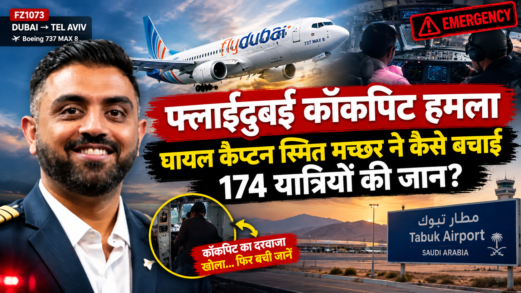 फ्लाईदुबई कॉकपिट हमला