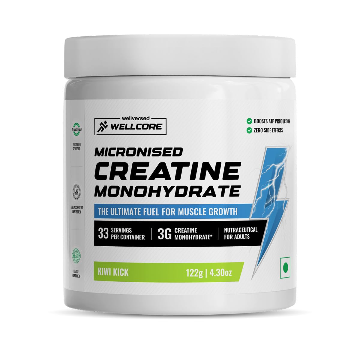 Wellcore Micronised Creatine Monohydrate - Kiwi Kick, 33 Servings