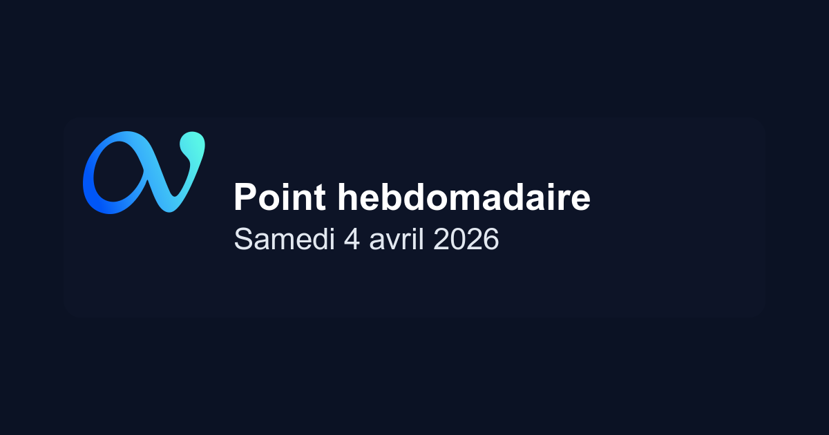 Point Hebdomadaire du 04/04/2026