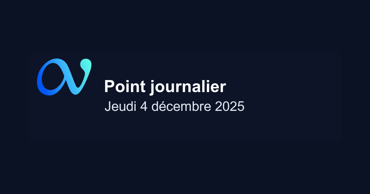 Point marché journalier du 04/12/2025