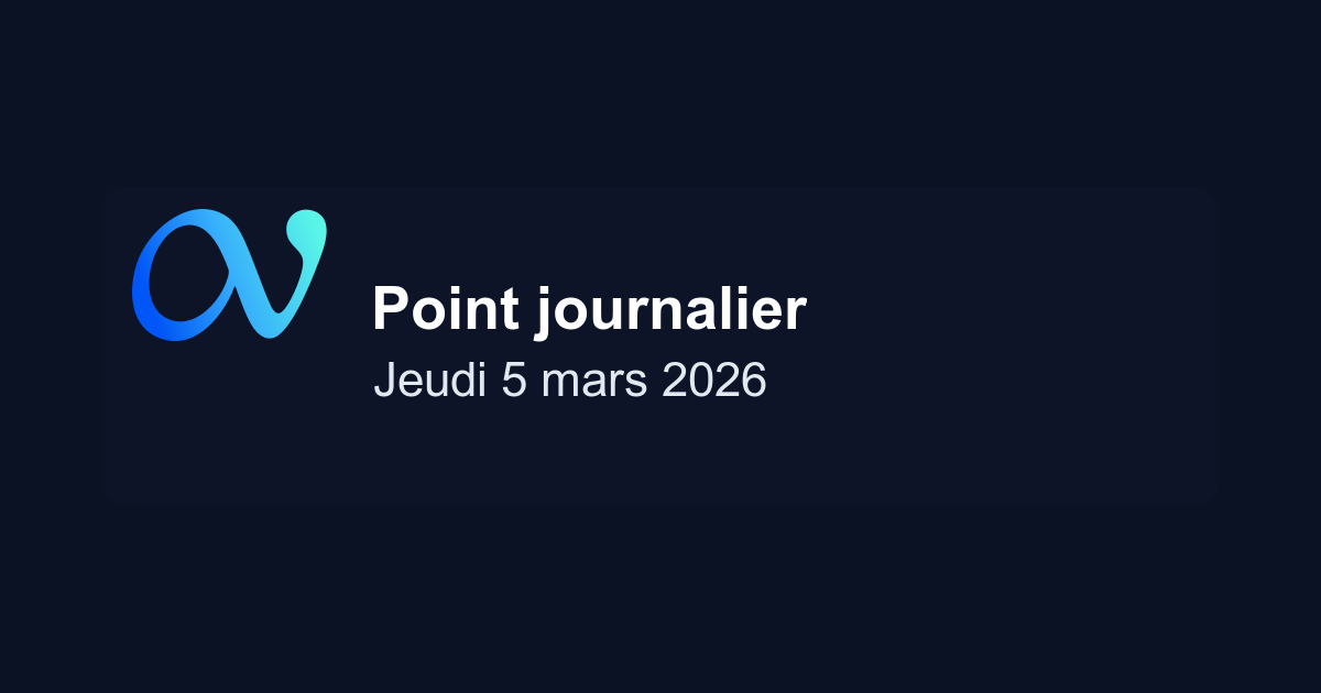 Point marché journalier du 05/03/2026