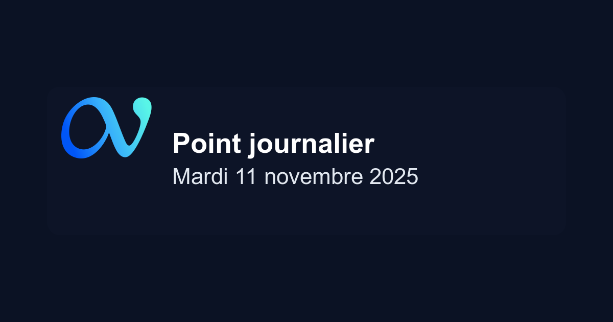 Point marché journalier du 11/11/2025
