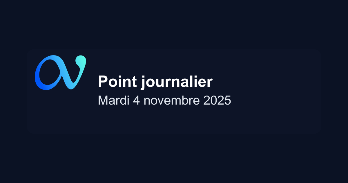 Point marché journalier du 04/11/2025