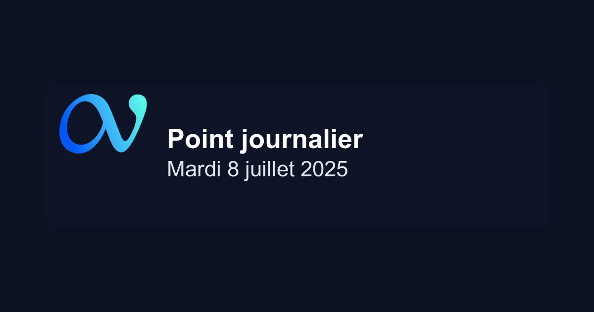 Point marché journalier du 08/07/2025