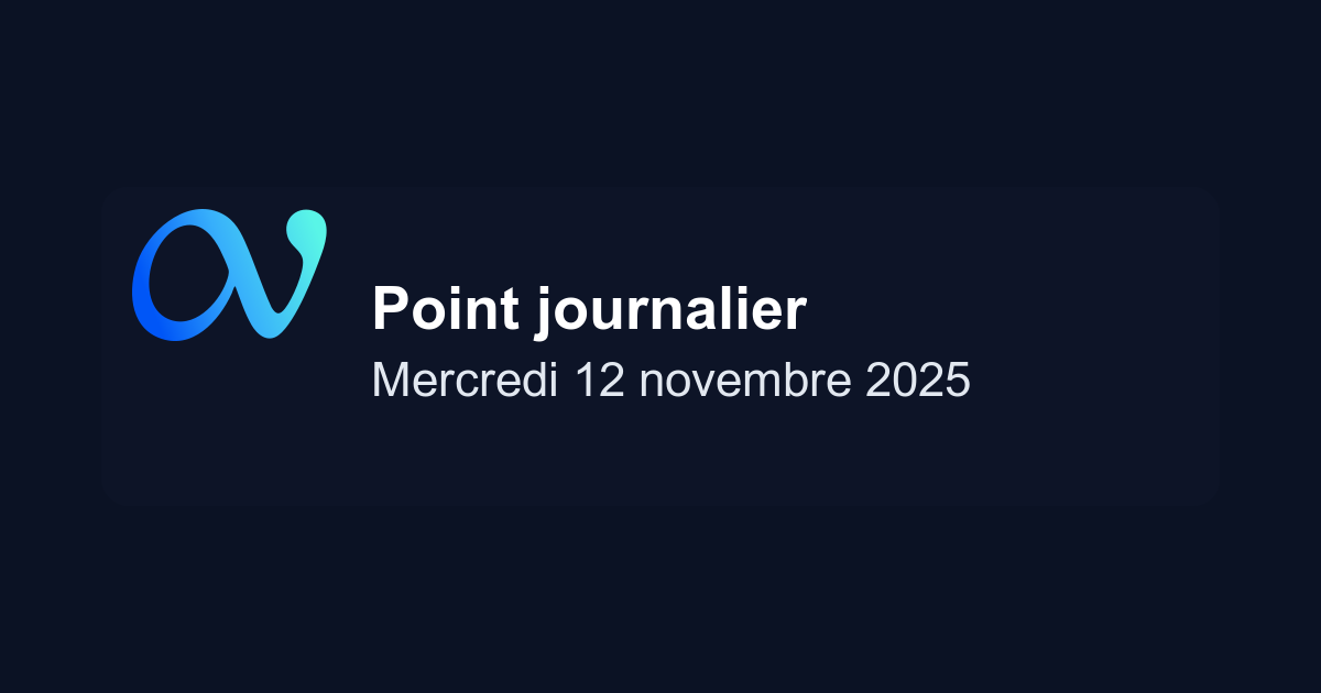 Point marché journalier du 12/11/2025