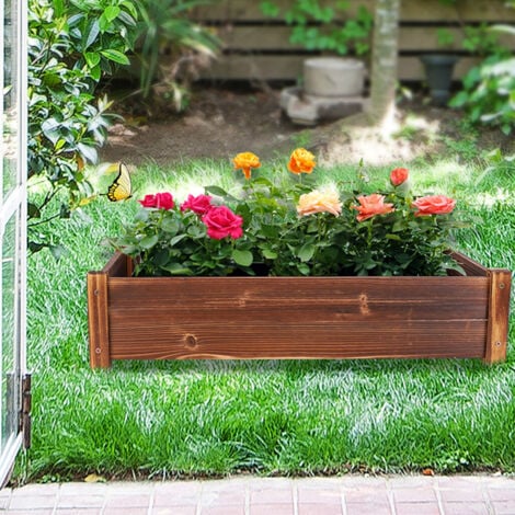 Raised Wooden Garden Planter