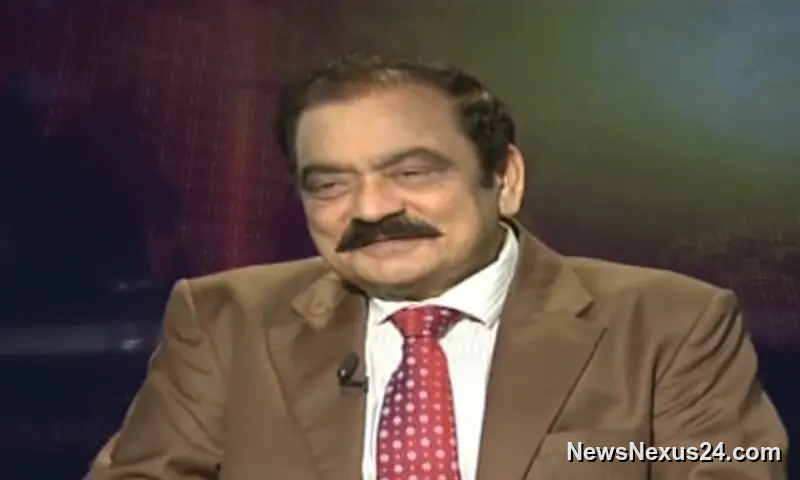 Rana Sanaullah Calls for End to Protest Marches on Islamabad