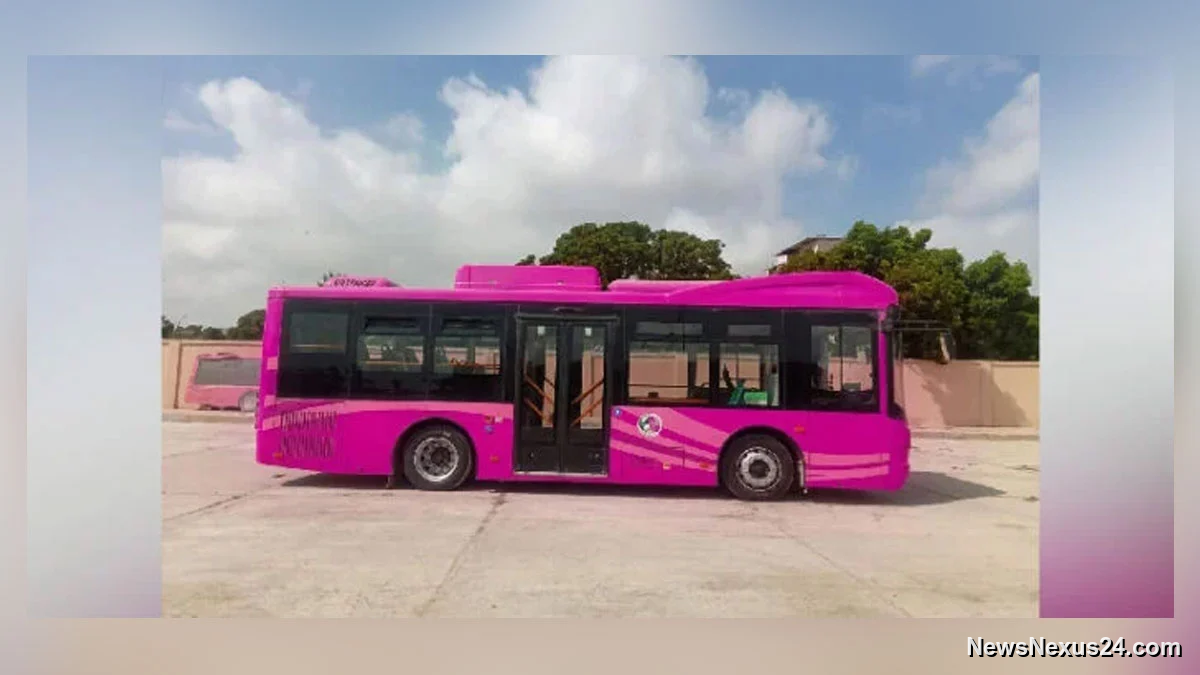 KP Launches Women’s Pink Bus Service With Fare Relief