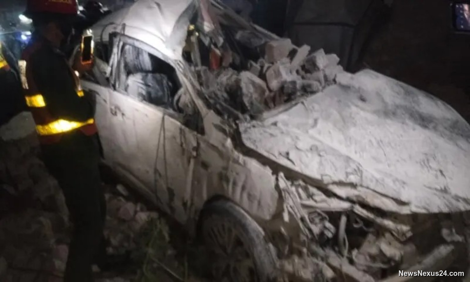 Five young men killed as car crashes and catches fire in Multan