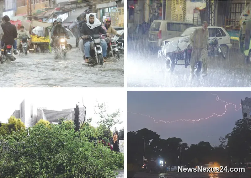 Heavy rain floods twin cities, temperatures drop sharply
