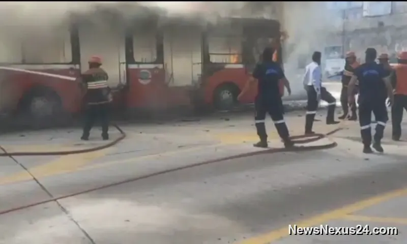 Rawalpindi Metro Bus Fire Sparks Panic, Passengers Safe