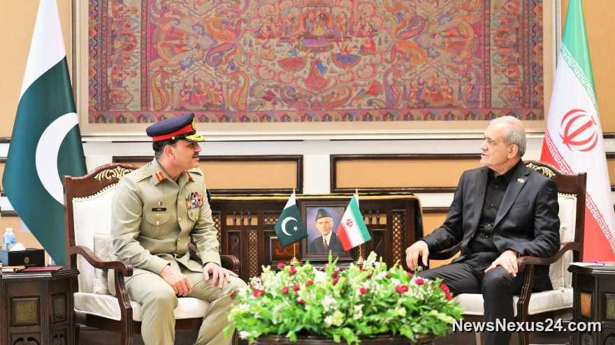 Pakistan, Iran Push Regional Peace in Asim Munir-Pezeshkian Talks
