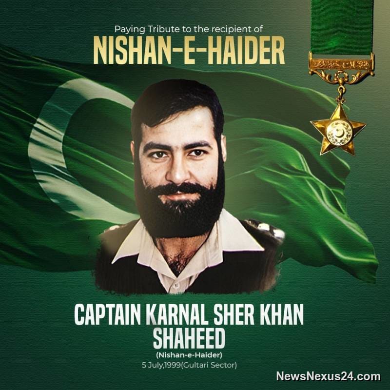 Pakistan Honours Kargil Hero Captain Karnal Sher Khan