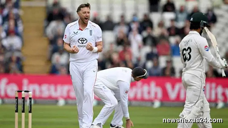Pakistan Fold for 133 as England Take Early Lead at Edgbaston