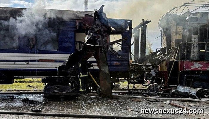 Russian drones hit Ukraine train station; 1 dead, ~30 injured