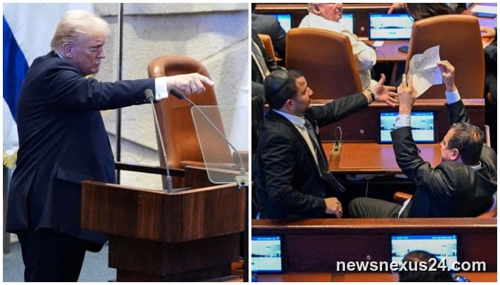 Knesset disruption as MPs demand recognition of Palestine