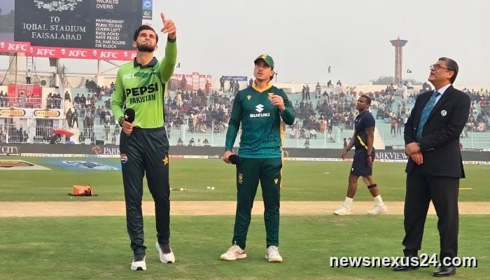 Pakistan opt to bowl in first ODI vs South Africa at Faisalabad