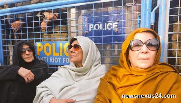 Imran Khan’s sisters hold sit-in after denied Adiala meeting