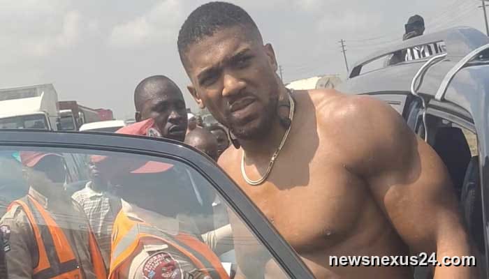 Anthony Joshua released from hospital after Nigeria crash that killed two friends