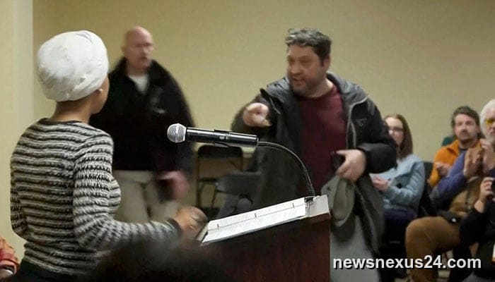 Ilhan Omar targeted at town hall as police arrest suspect in Minneapolis