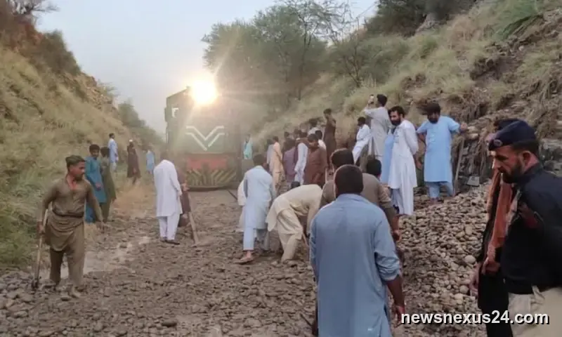 Attock Landslide Halts Trains, Leaves Passengers Stranded