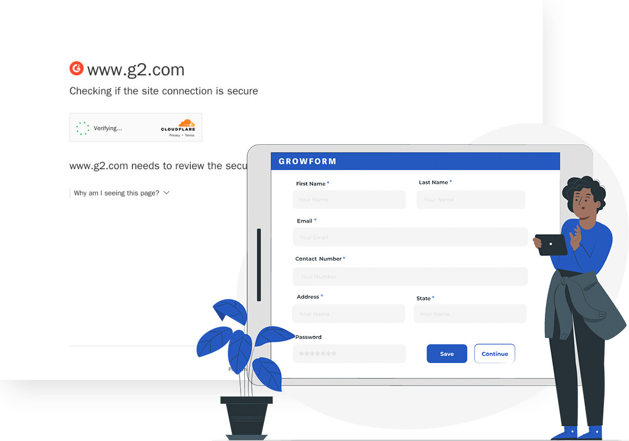 Screenshot of MarketingPlatform and Growform form builder