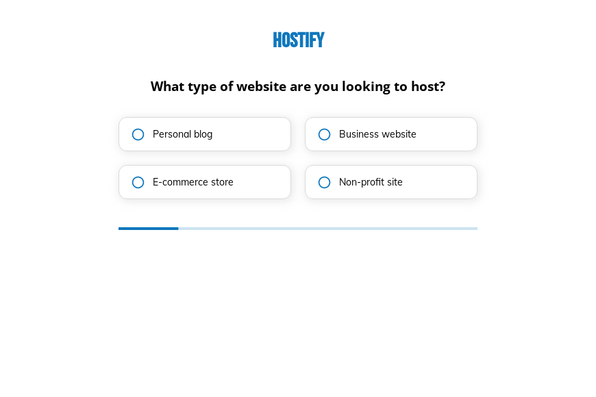 Web hosting form template (for lead generation) - Growform