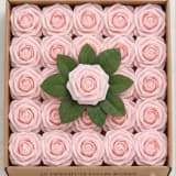 25 Pink Artificial Roses with Stems — photo 1 of 6