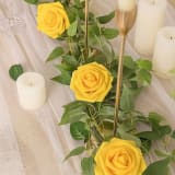 25 Yellow Artificial Roses with Stems — photo 6 of 7