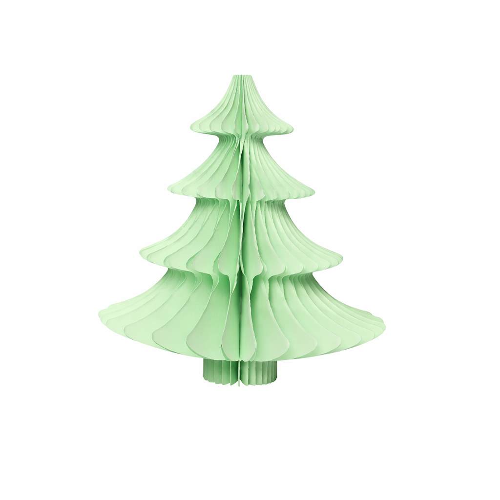 Layered Honeycomb Christmas Tree – 3D Paper Holiday Table Decoration