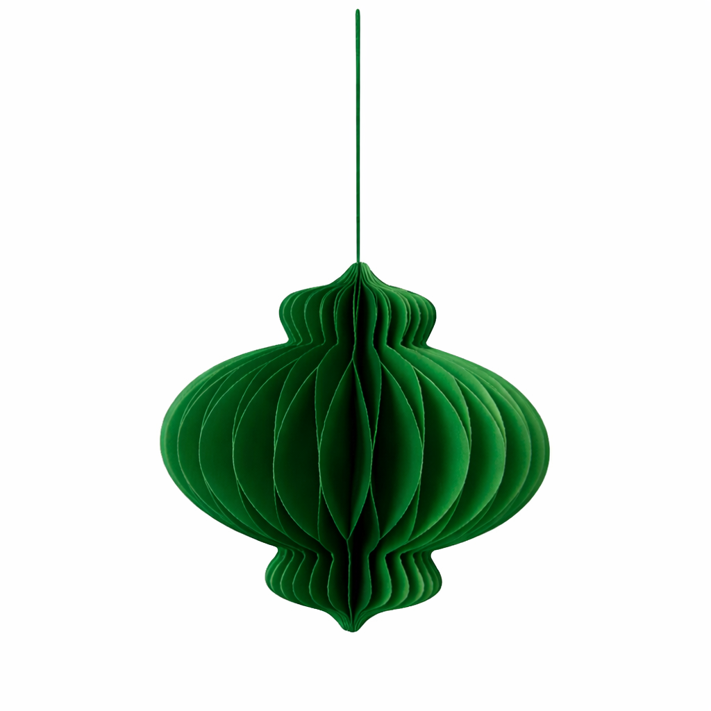 Honeycomb Christmas Bauble Hanging Ornament – 3D Paper Holiday Decoration