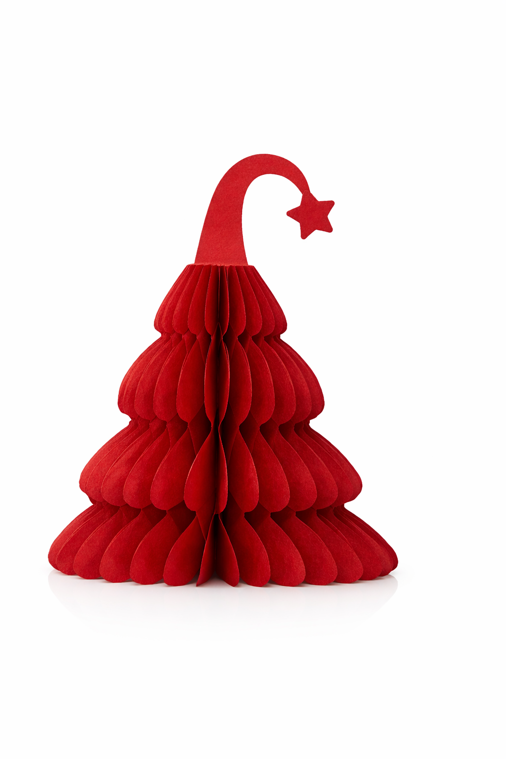 3D Honeycomb Christmas Tree Table Decoration – Star Top Design