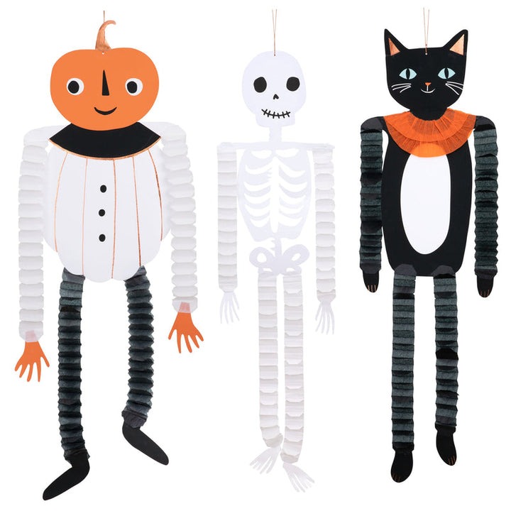 Honeycomb Halloween Character Hanging Decorations