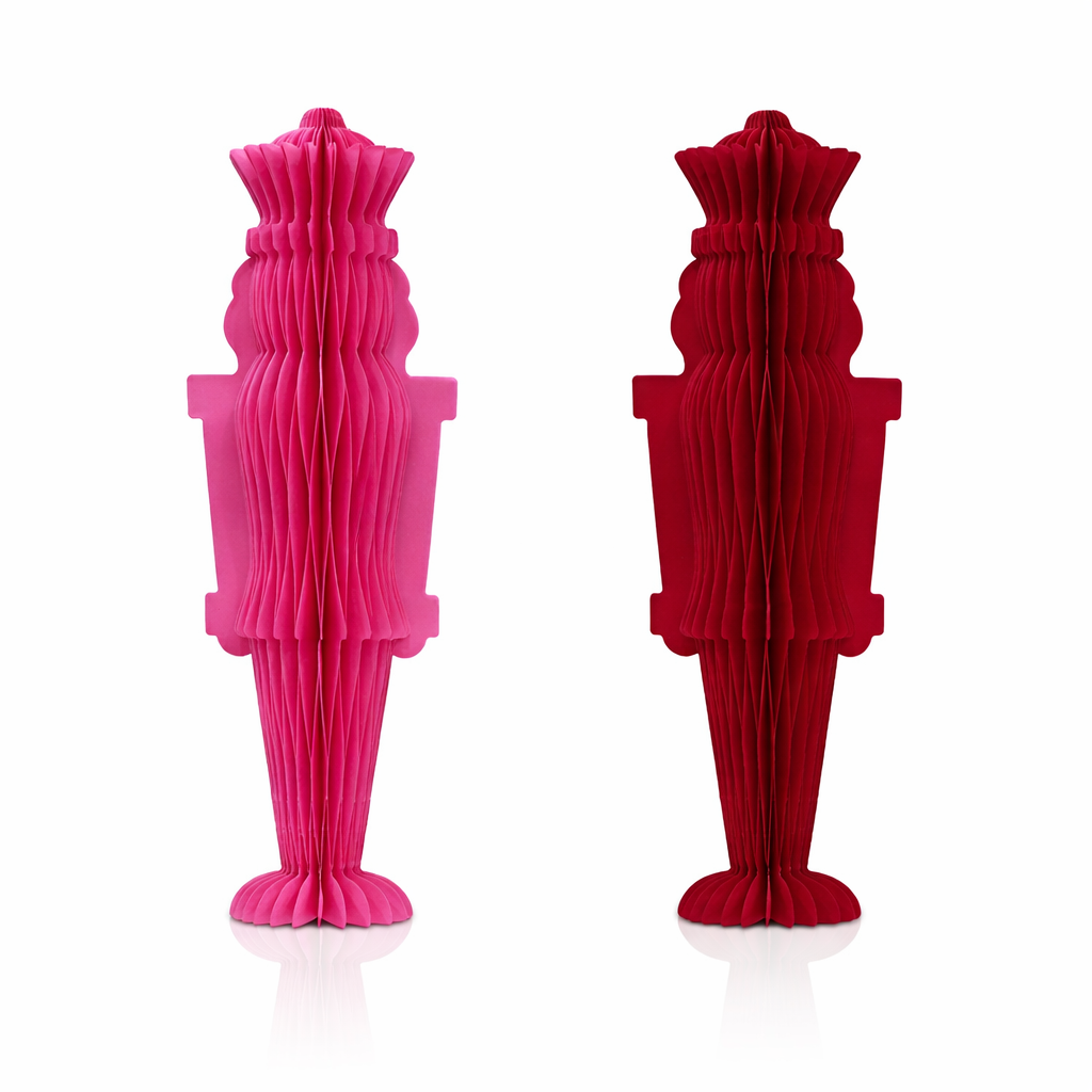 3D Paper Nutcracker Decoration – Foldable Festive Table & Display Ornament