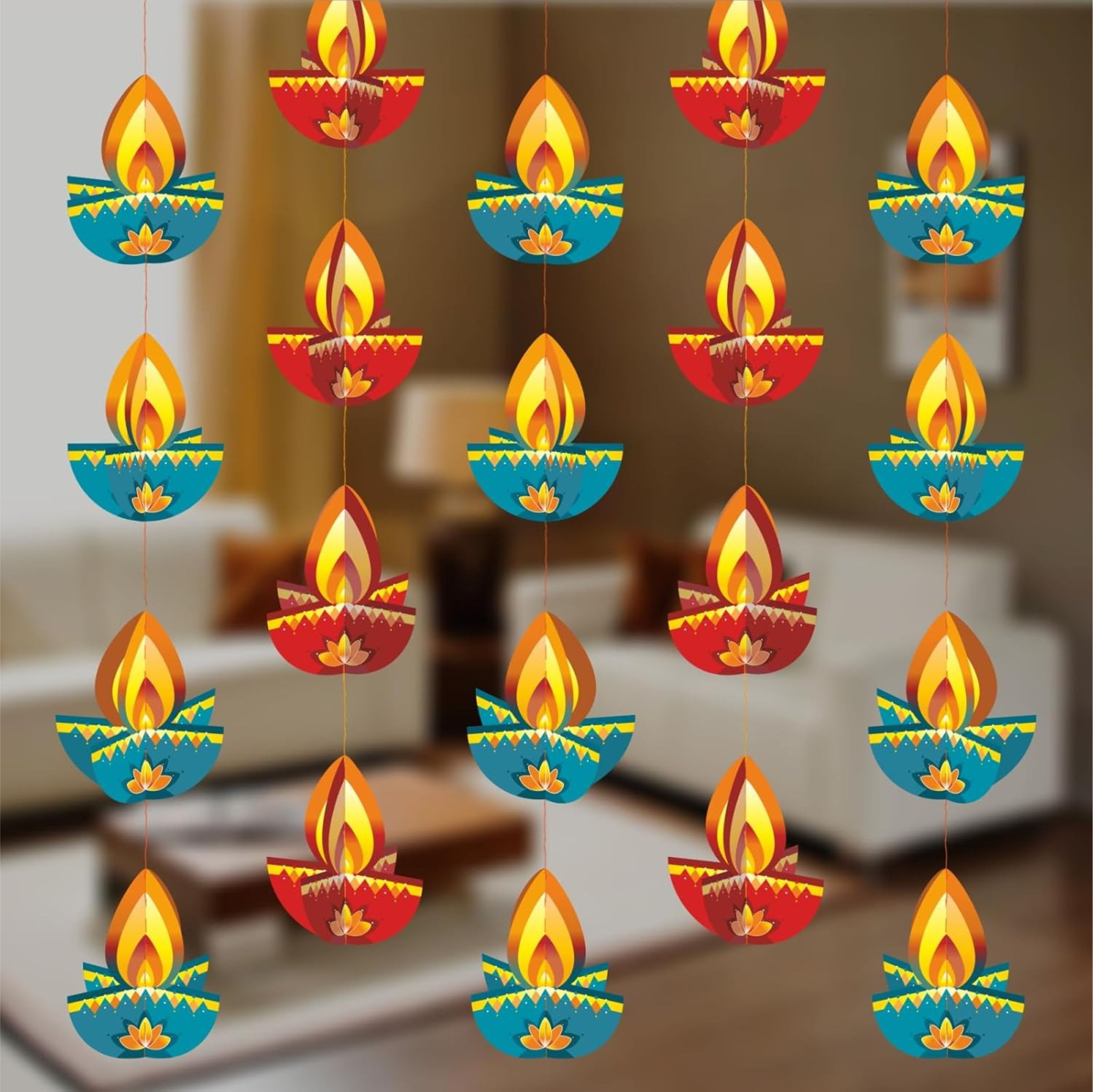Paper Diya Garland Hanging Decoration – 1 Pieces Wholesale Manufacturer