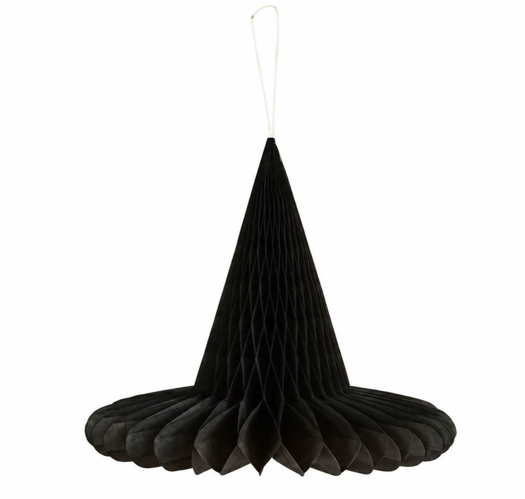 Black Witch Hat Honeycomb Paper Hanging Decoration