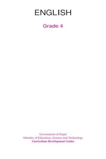 Cover of English Grade 4