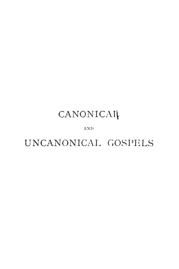 Cover of Canonical And Uncanonical Gosples