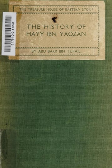 Cover of The history of Hayy ibn Yaqzan