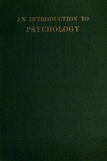 Cover of An introduction to psychology