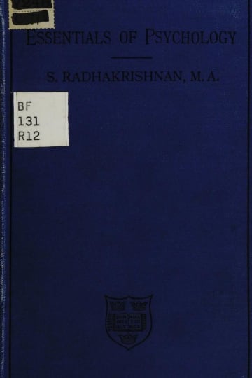 Cover of Essentials of psychology