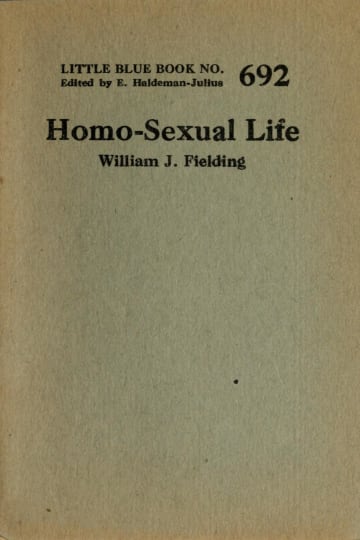 Cover of Homo-sexual life
