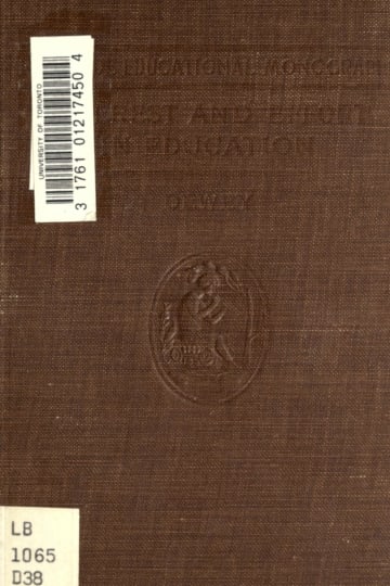 Cover of Interest and effort in education